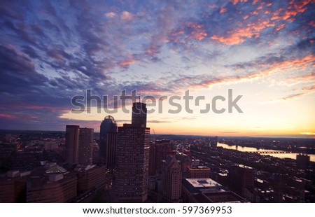 Sunset at Boston