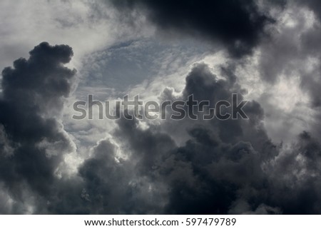 Berlin Summer Clouds, Germany Royalty-Free Stock Photo #597479789