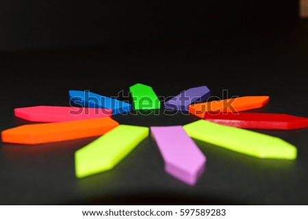 Rainbow  arrows for notes