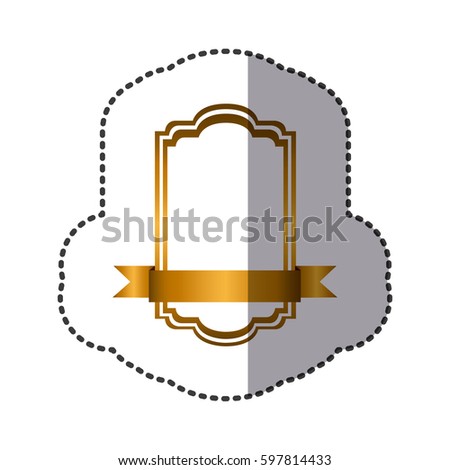 yellow square emblem icon, vector illustraction design image