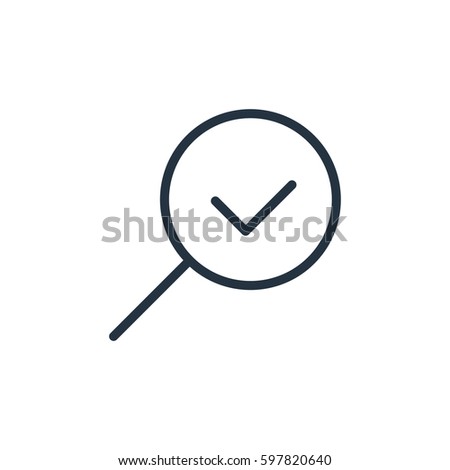 search line icon on white background