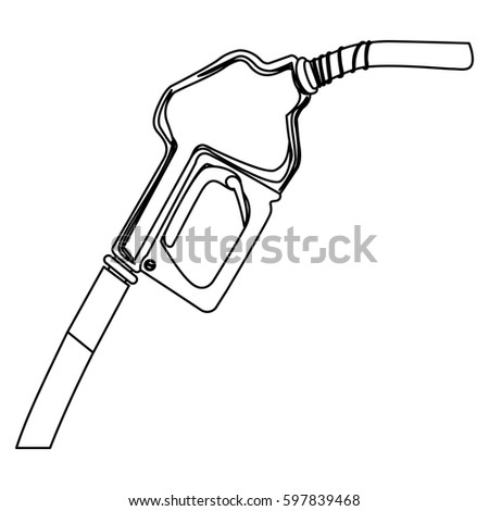 nozzle of gas icon stock, vector illustration design image