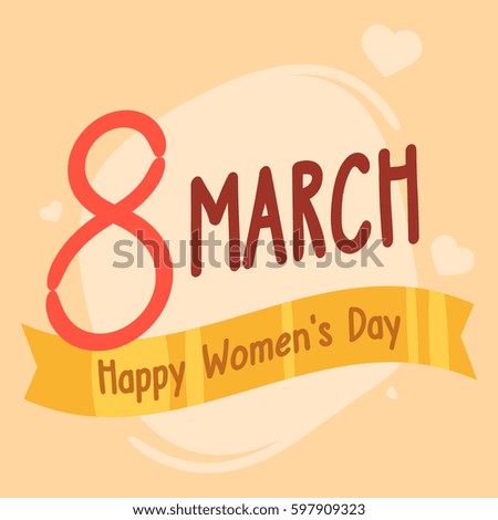 Concept International Womens Day. Vector Illustration. Background.