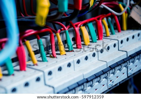 Electrical equipment. Background and texture