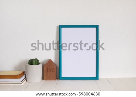 mock up frame in room decoration