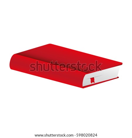 red book closed icon, vector illustraction design