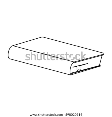 figure book closed icon, vector illustraction design