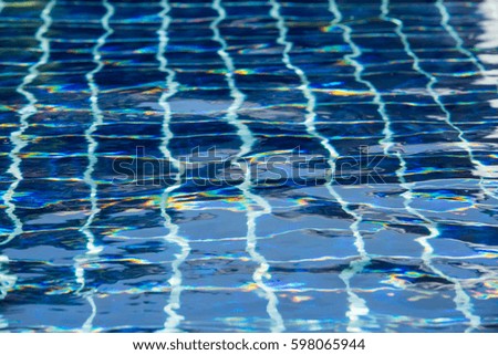 Blue swimming pool texture background