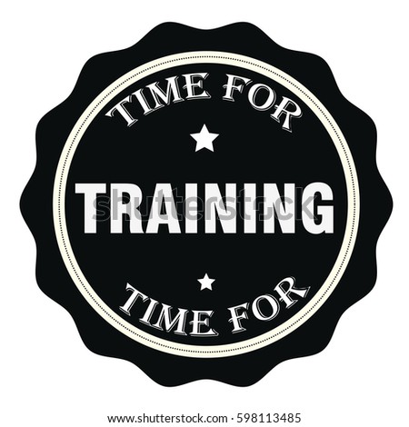 Time For Training Stamp.Sign.Seal.Logo