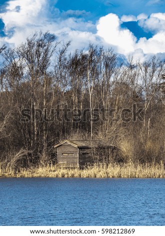Cabin on a lake