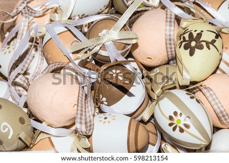 Happy Easter decorations, traditional Spring Festival holiday