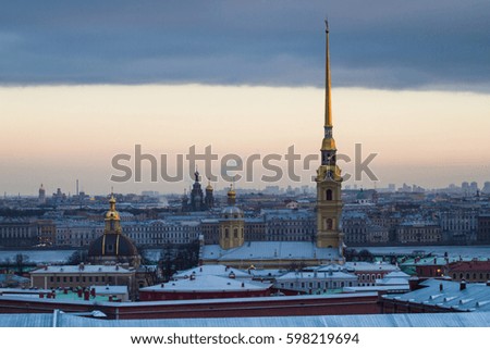 Peter and Paul Fortress, Winter, St. Petersburg