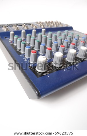 A the mixing board of preamp from the bottom.