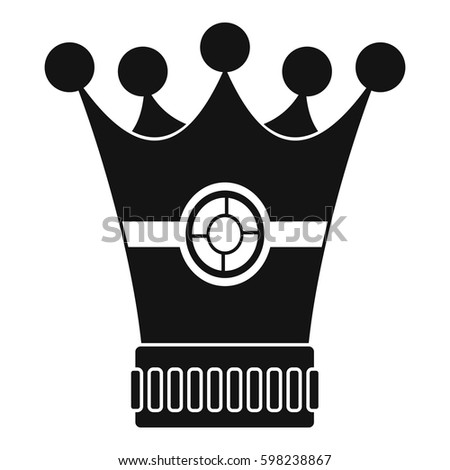 Medieval crown icon. Simple illustration of medieval crown vector icon for web
