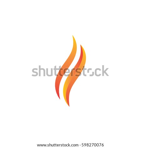 Flame logo template
