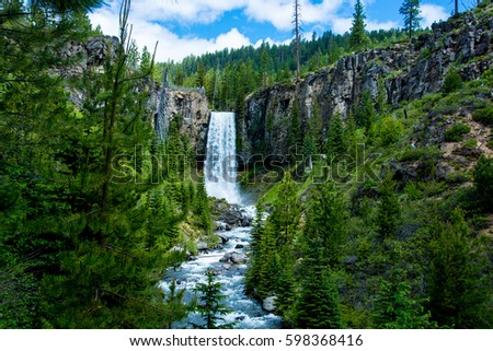 Tumalo Falls - Bend, OR Royalty-Free Stock Photo #598368416