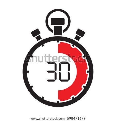 stopwatch thirty minute Royalty-Free Stock Photo #598471679