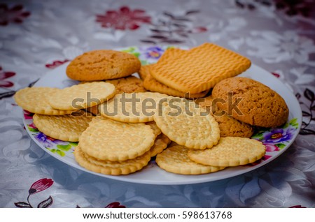 Miscellaneous Cookies Royalty-Free Stock Photo #598613768