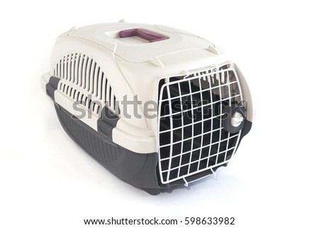 Crate animal isolated