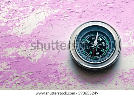 New compass in closeup as single object