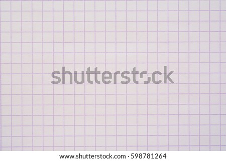Squared notebook paper texture closeup - background