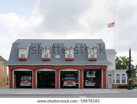 Retro Fire House Royalty-Free Stock Photo #59878585