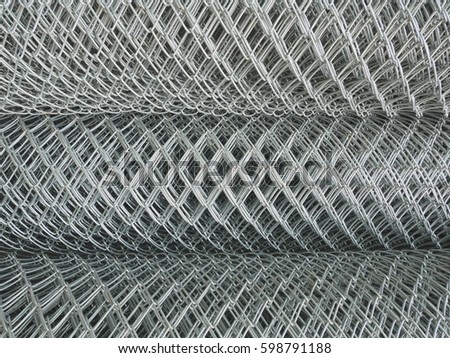 Roll of steel mesh background