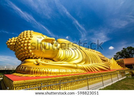 Buddha statue sleeping character  