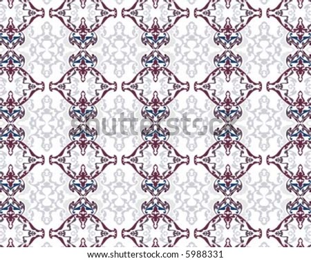 Decorative rose red pattern