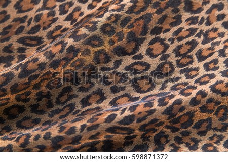 Leopard pattern fabric background