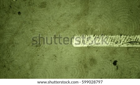 small white line on grunge cement 