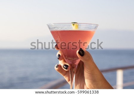 Cosmo by the Sea on the Deck of a Cruise Ship