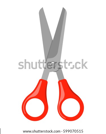 Scissors icon isolated on white background. Vector illustration