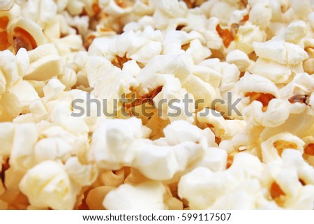 Popcorn texture. Popcorn snacks as background.