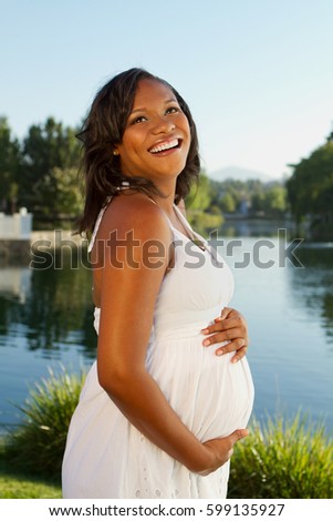 African American Pregnant Woman