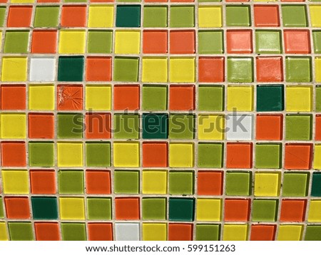 Colorful ceramic glass wall texture pattern background
