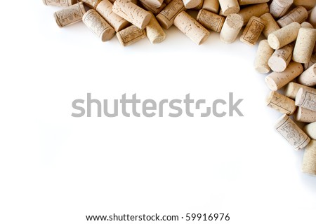Wine cork isolated on white background