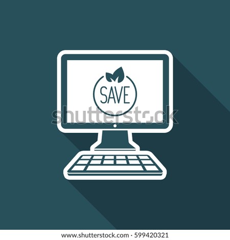 Environmentalist - Vector icon for computer website or application