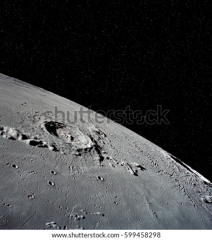 Craters. Moon background. "The elements of this image furnished by Nasa".
