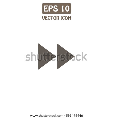 Media player button  Vector Icon.  