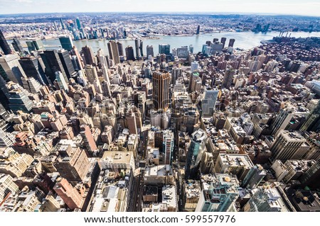 Aerial view of New York, Manhattan