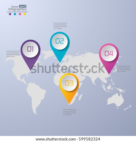 Modern infographics diagram for web design, banners, mobile applications, layouts, corporate brochures, adv booklets,  financial reports. Business concept vector illustration.