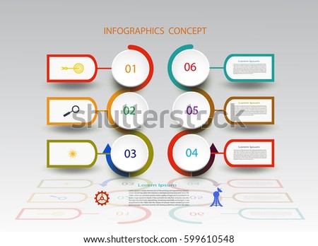 Infographics timeline design template for business concept and icons,Can be used for workflow, layout, diagram, Infographic,step,options,web,design,Business concept, presentations,Vector illustration.