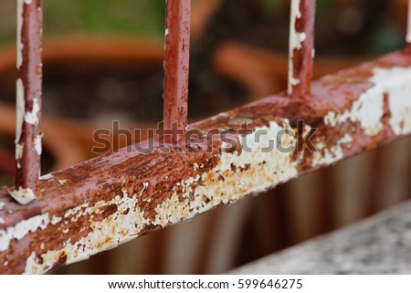 Rusty fence