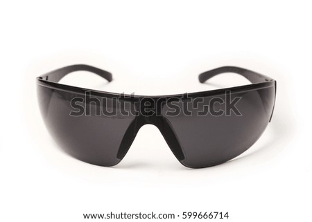 stylish sunglasses on a white background