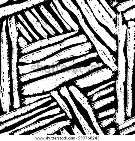 Seamless brushpen doodle pattern grunge texture.Trendy modern ink artistic design with authentic and unique scrapes, watercolor blotted background for a logo, cards, invitations, posters, banners.