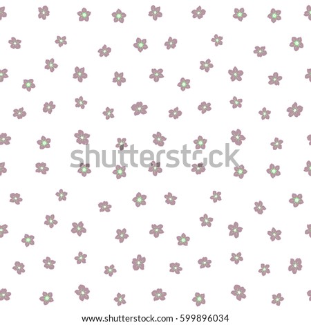 Perfect design in green and neutral colors for wrapping paper, repeating elements, vintage design, notebook cover. Seamless vector pattern with natural floral design on a white backdrop.