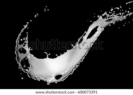 Water,water splash isolated on   background,water wave