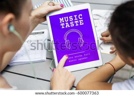 Music Audio Headphones Sign Symbol 