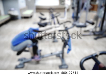 Picture blurred  for background abstract and can be illustration to article of fitness center
